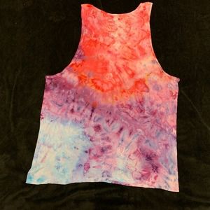 Handmade mens XL tie dye tank top. Spring